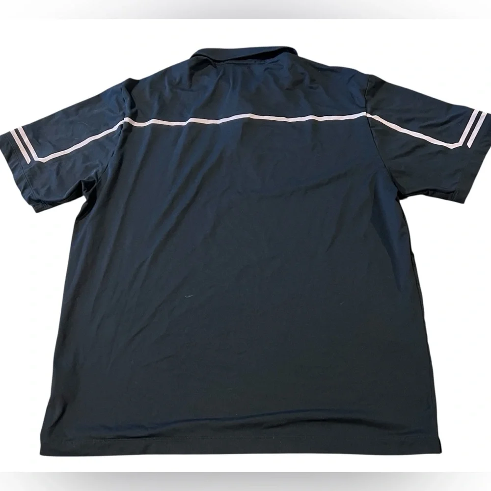 Nike Drip-Fit‎ Mens Tiger Woods Collection Polo Size Large Snap Buttons Black - Picture 2 of 7